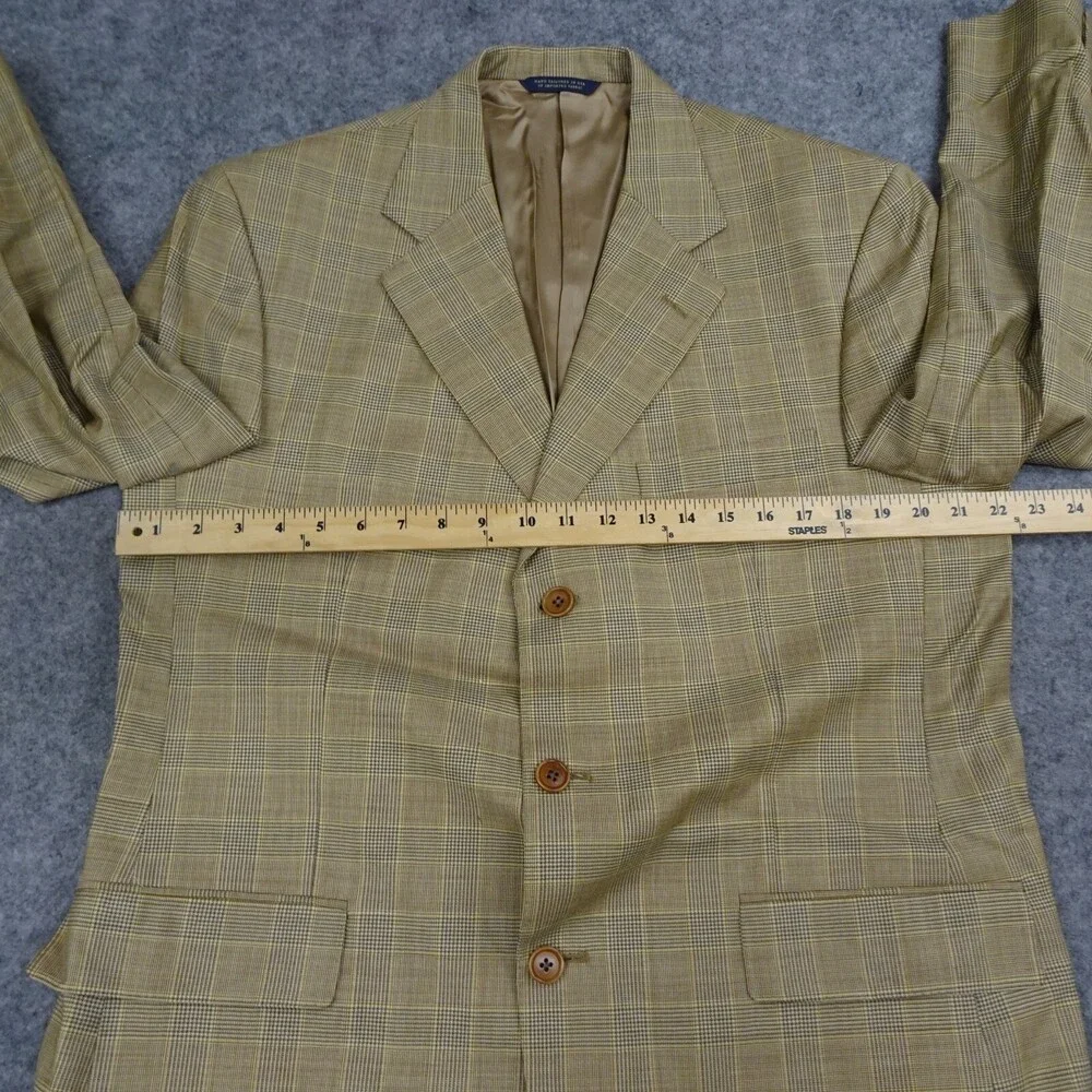 Brooks Brother Sports Jacket Mens 42R Brown Wool Coat Blazer